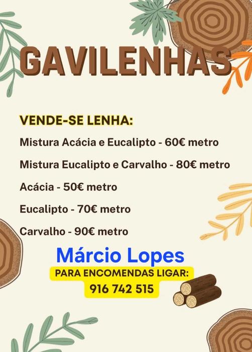 VENDE-SE LENHA - Gavilenhas