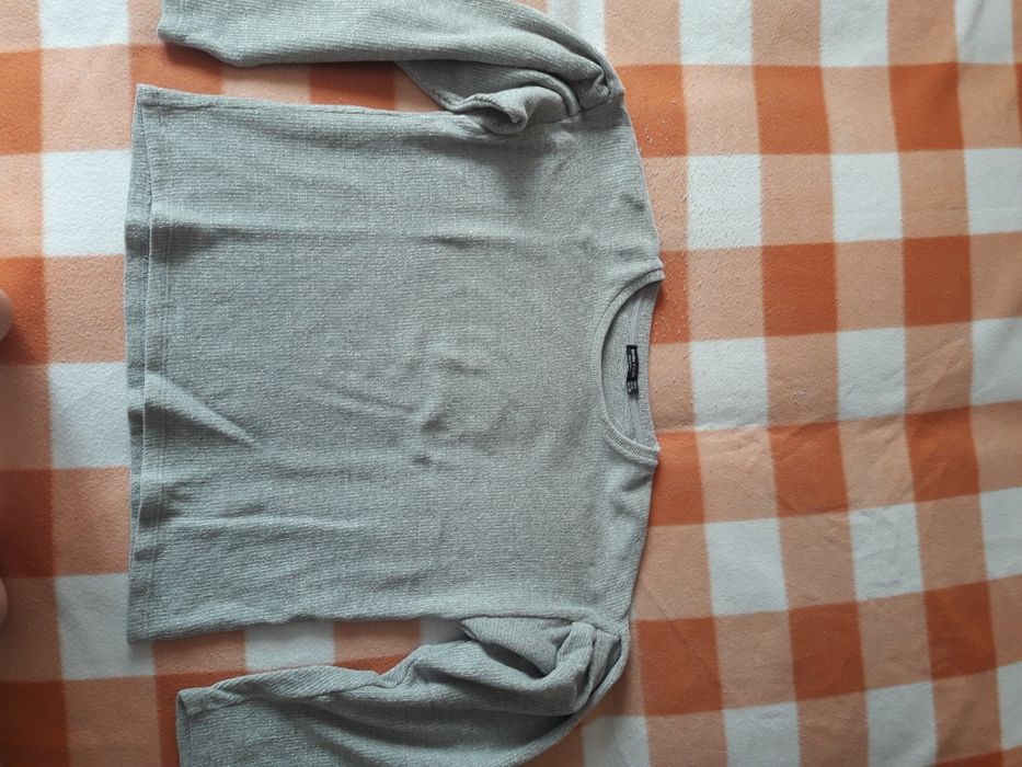 Sweter Bershka szary