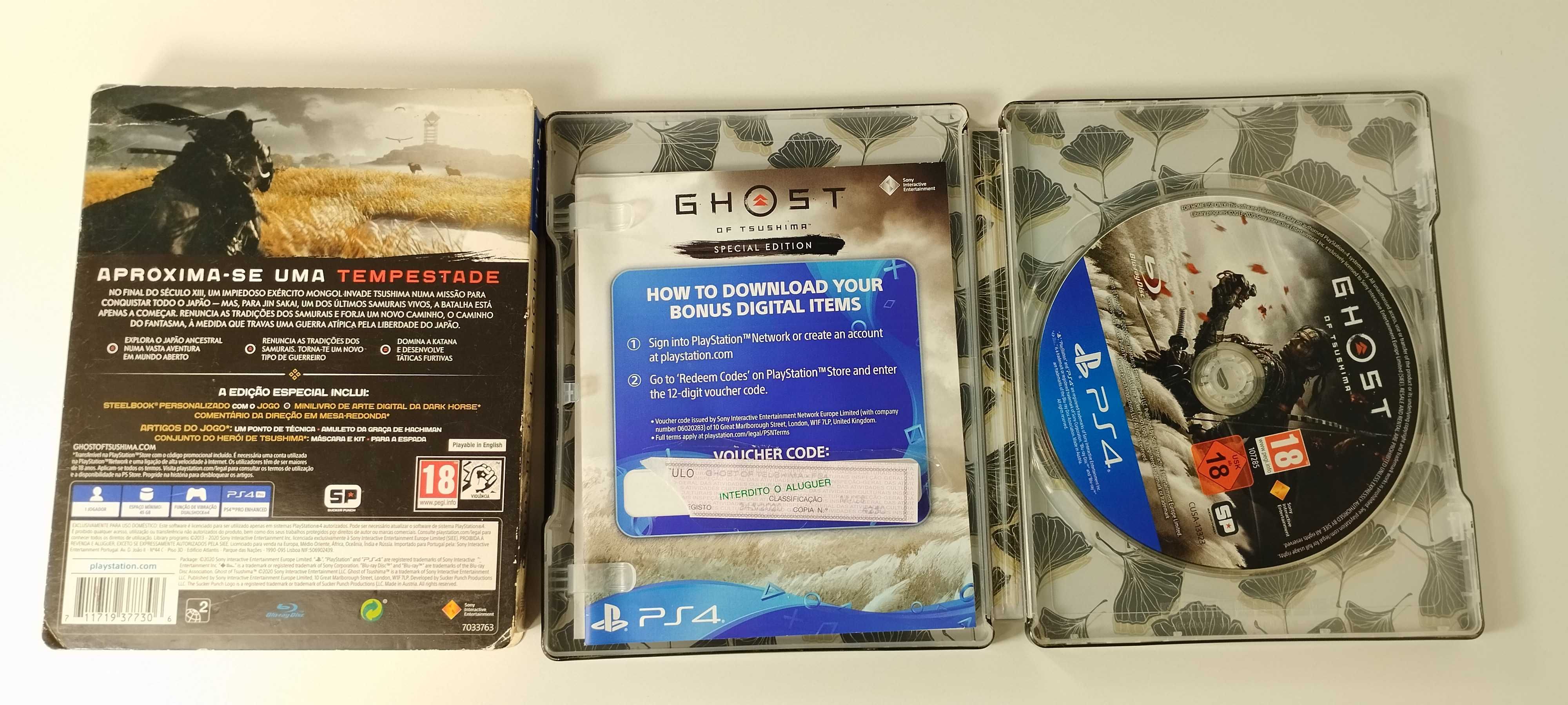 Ghost of Tsushima Steelbook Edição Especial PS4 Playstation 4