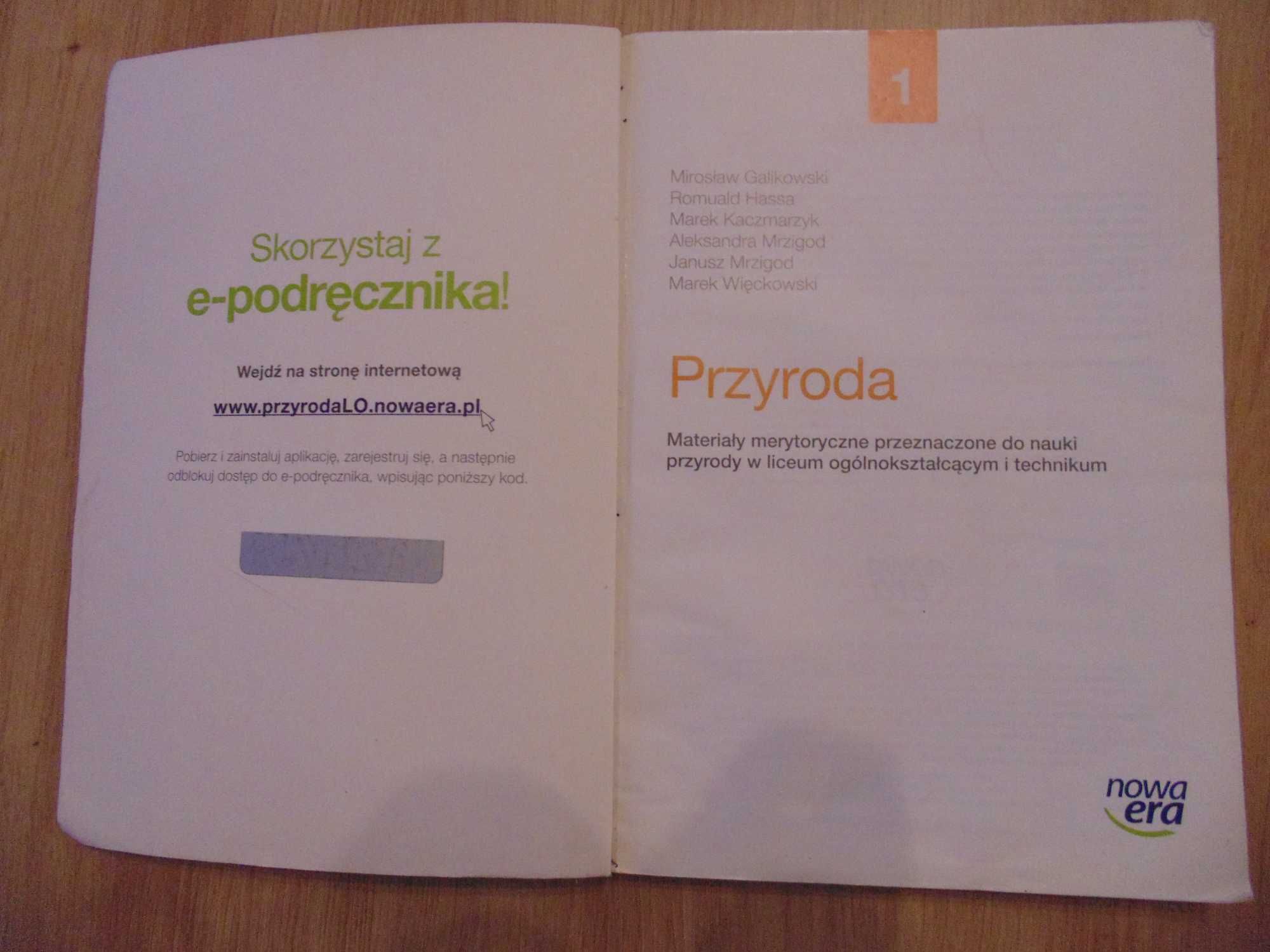 Przyroda 1 Materiały merytoryczne - Galikowski, Hassa, nowa era