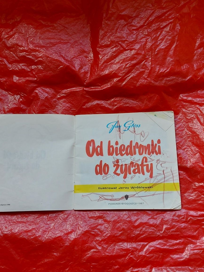 Książka dziecięca wiersze Od biedronki do Żyrafy 1987rok