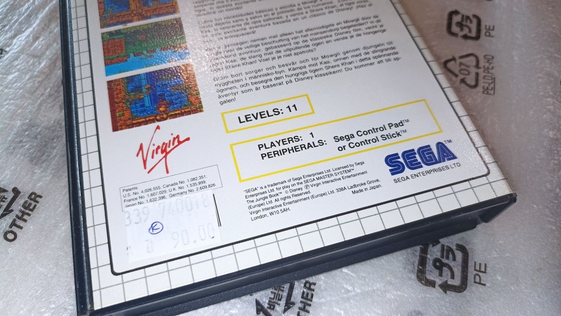 The Jungle Book Księga Dżungli Sega Master System kompletna sprawna sk