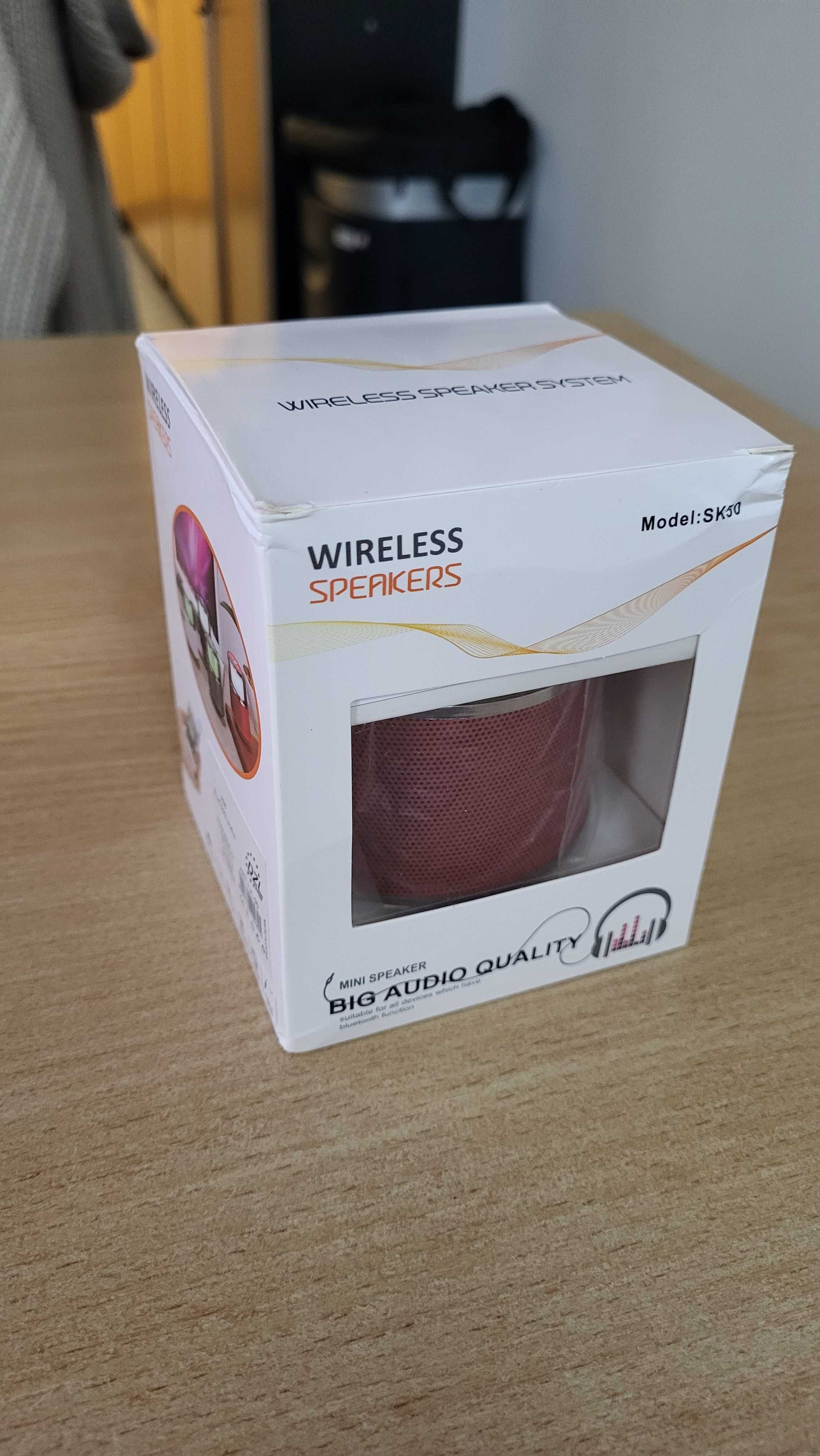 Głośnik Bluetooth 5.0 AUX SK50 z mikrofonem nowy 100% sprawny