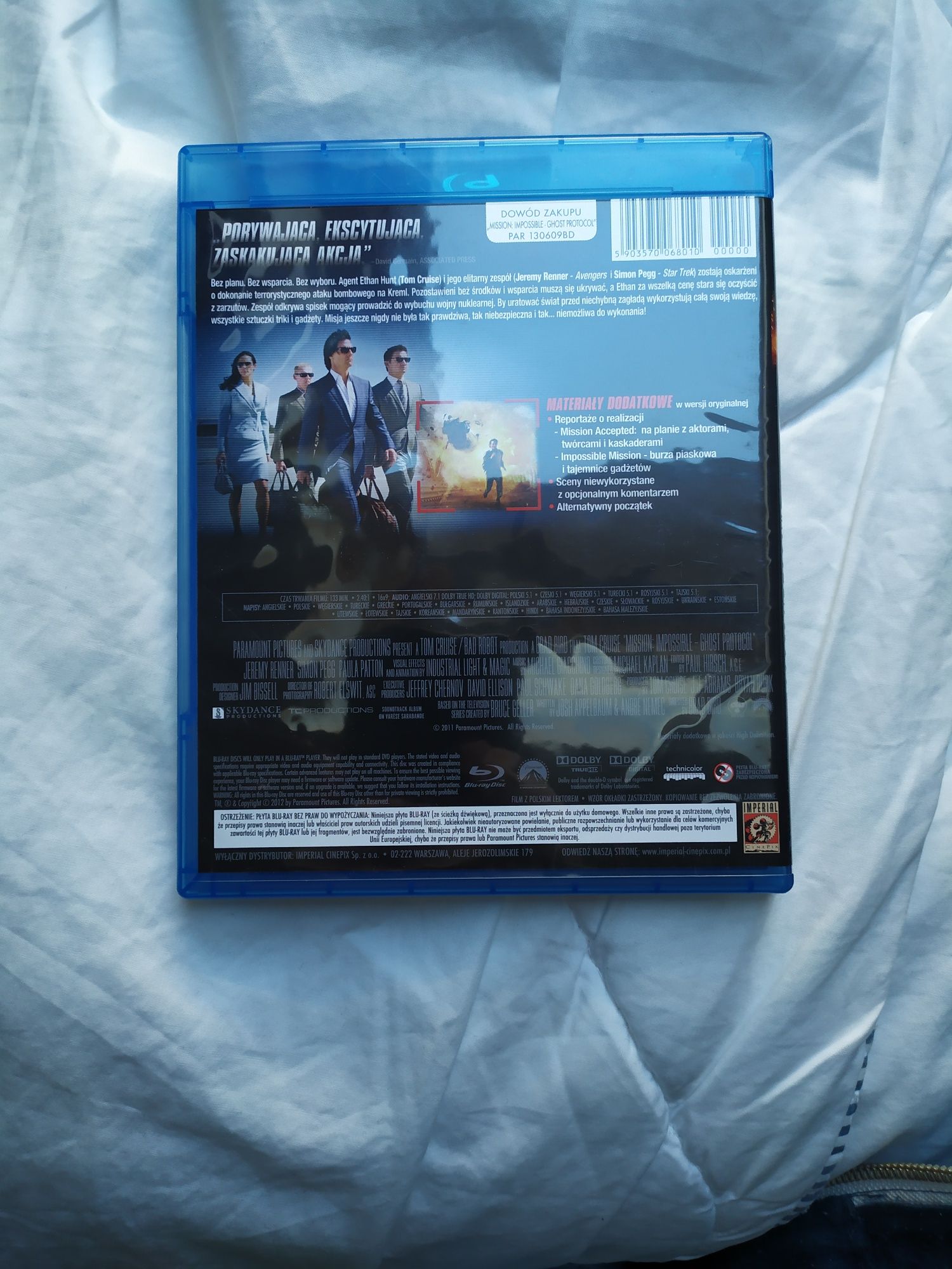 Mission Impossible Ghost Protocol Bluray ENG