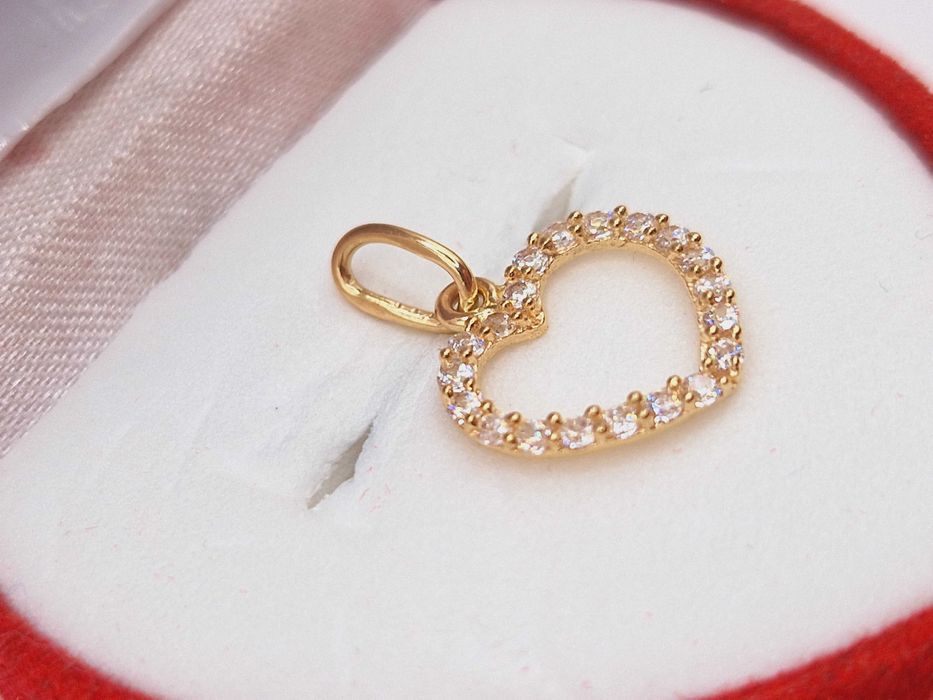 Piękna Złota zawieszka Serce 585 (14K)