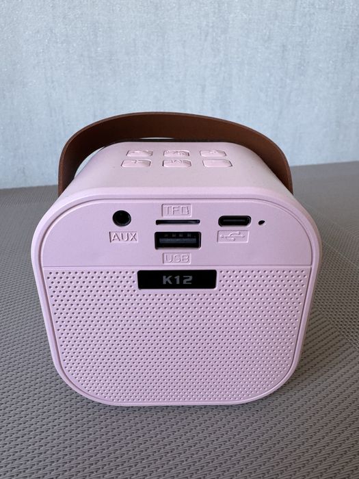 Детское караоке, блютус колонка с микрофоном, поющая колонка, микрофон