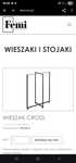Wieszak cross sklep odzieżowy butik