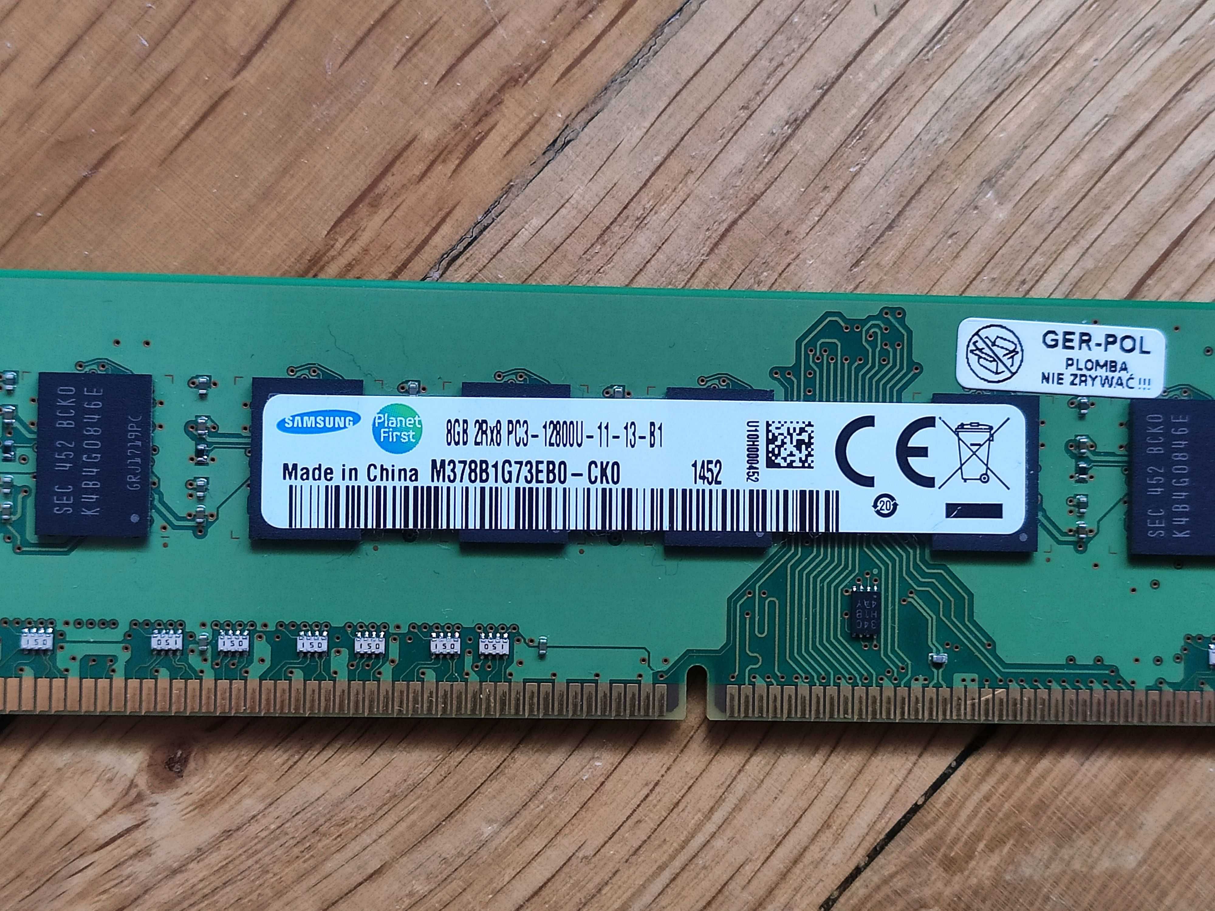 Pamięć RAM Samsung M378B1G73EB0-CK0 DDR3 8GB PC3-12800U