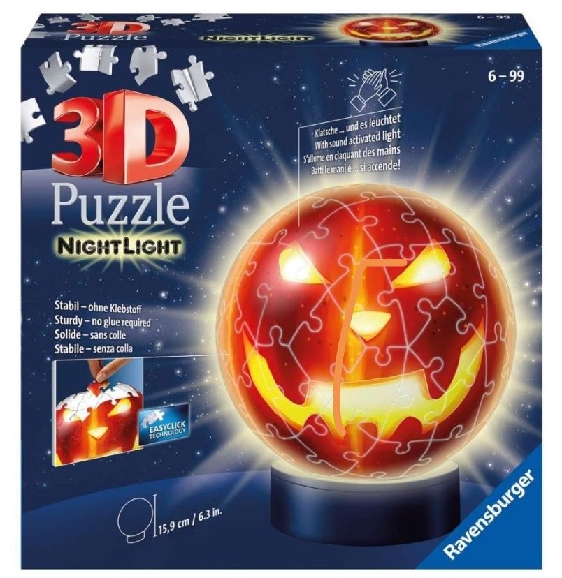 Puzzle 3D Pumpkin luz de presença