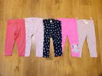 rozm 80 zestaw 5x legginsy różne kolory