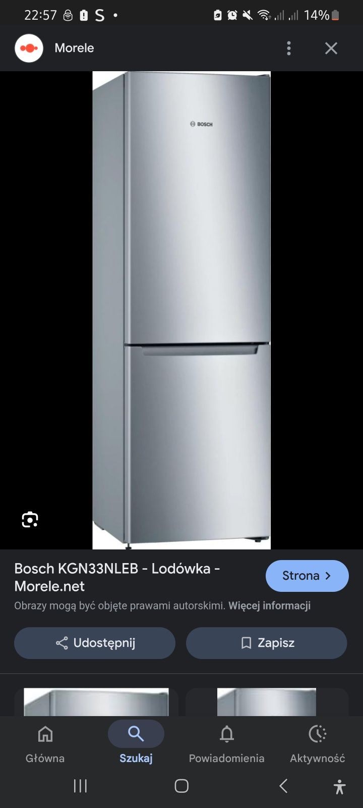 Lodówka Bosch używana