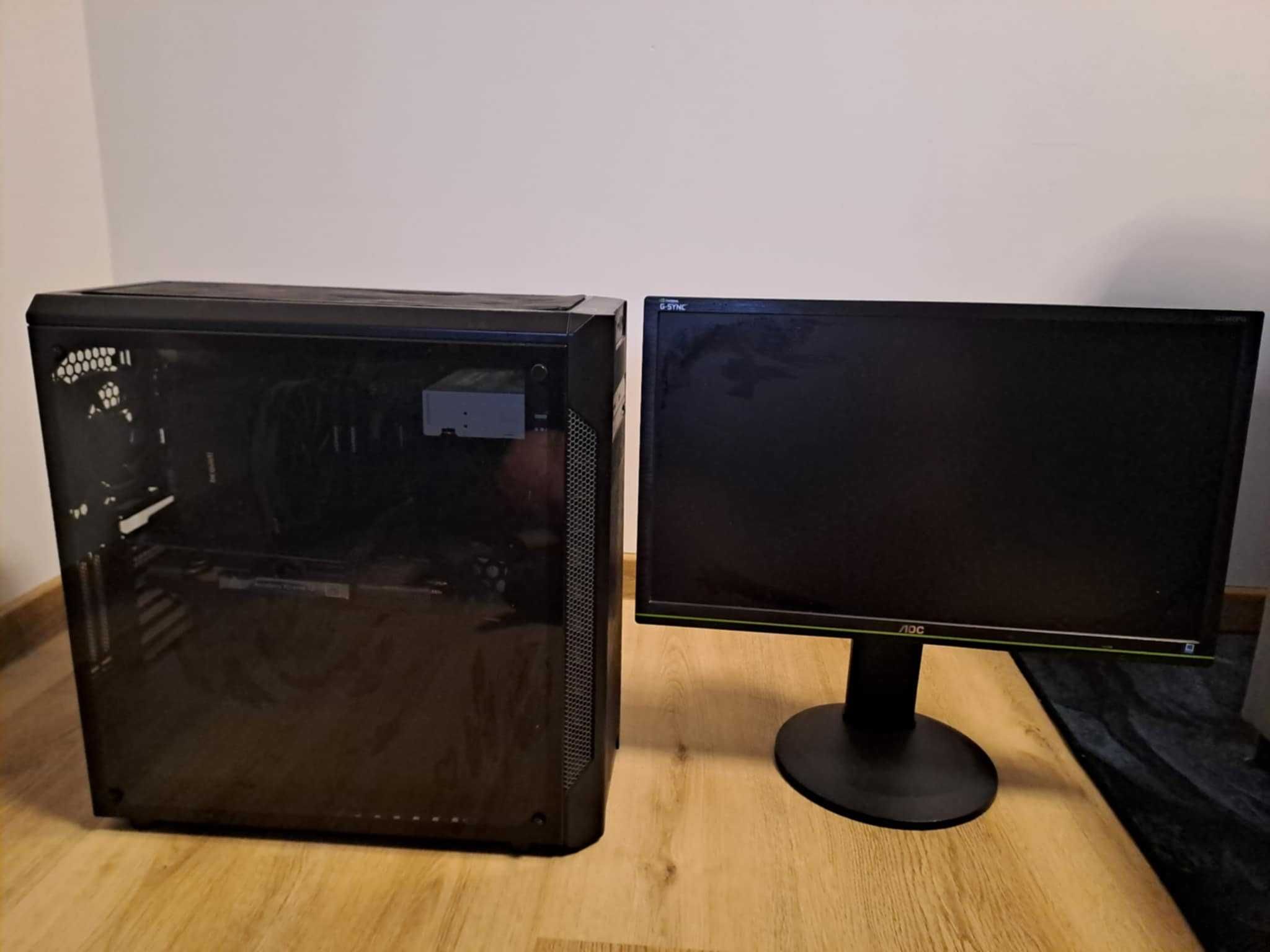 PC RTX 2080 TI, I7 8700k, monitor AOC G2460PG . Komputer do gier