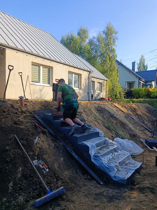 Usługi ogrodnicze, usługi minikoparką