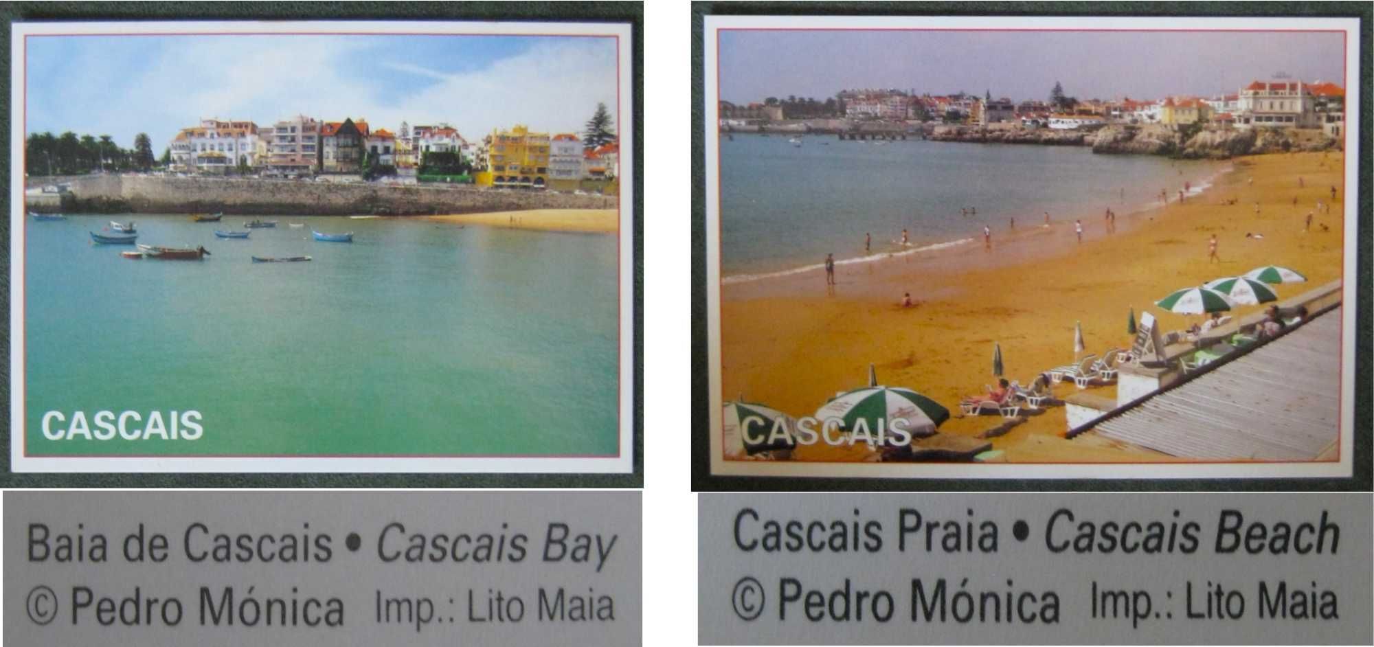 6 Bilhetes Postais c/ Selo Lisboa, Sintra, Estoril e Cascais CTT