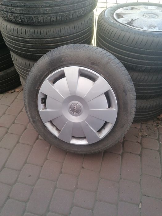 Komplet kół stalowych 5×112 6,5j16 oc57 et46 opony  letnie 205/55R16