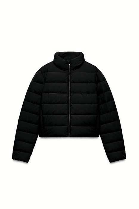 Куртка пуффер S Zara осінь зима водовідштовхувальна жіноча нова колекц