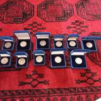 Coleção de 11 medalhas de Camões em prata