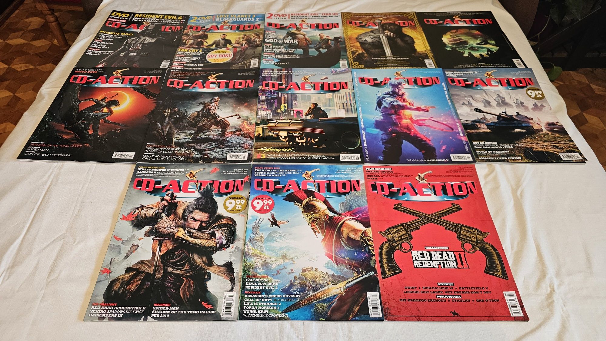 Sprzedam cały rocznik Cd-action z 2018 roku . 13 numerów .