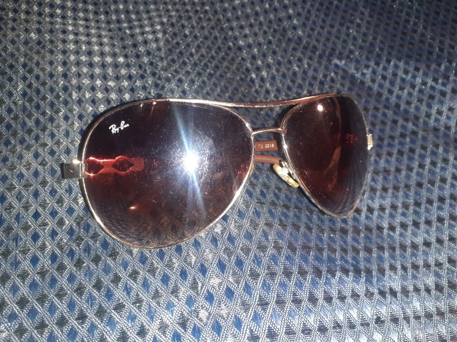Очки Авиаторы ray ban Винтаж 3318 коричневые солнцезащитные