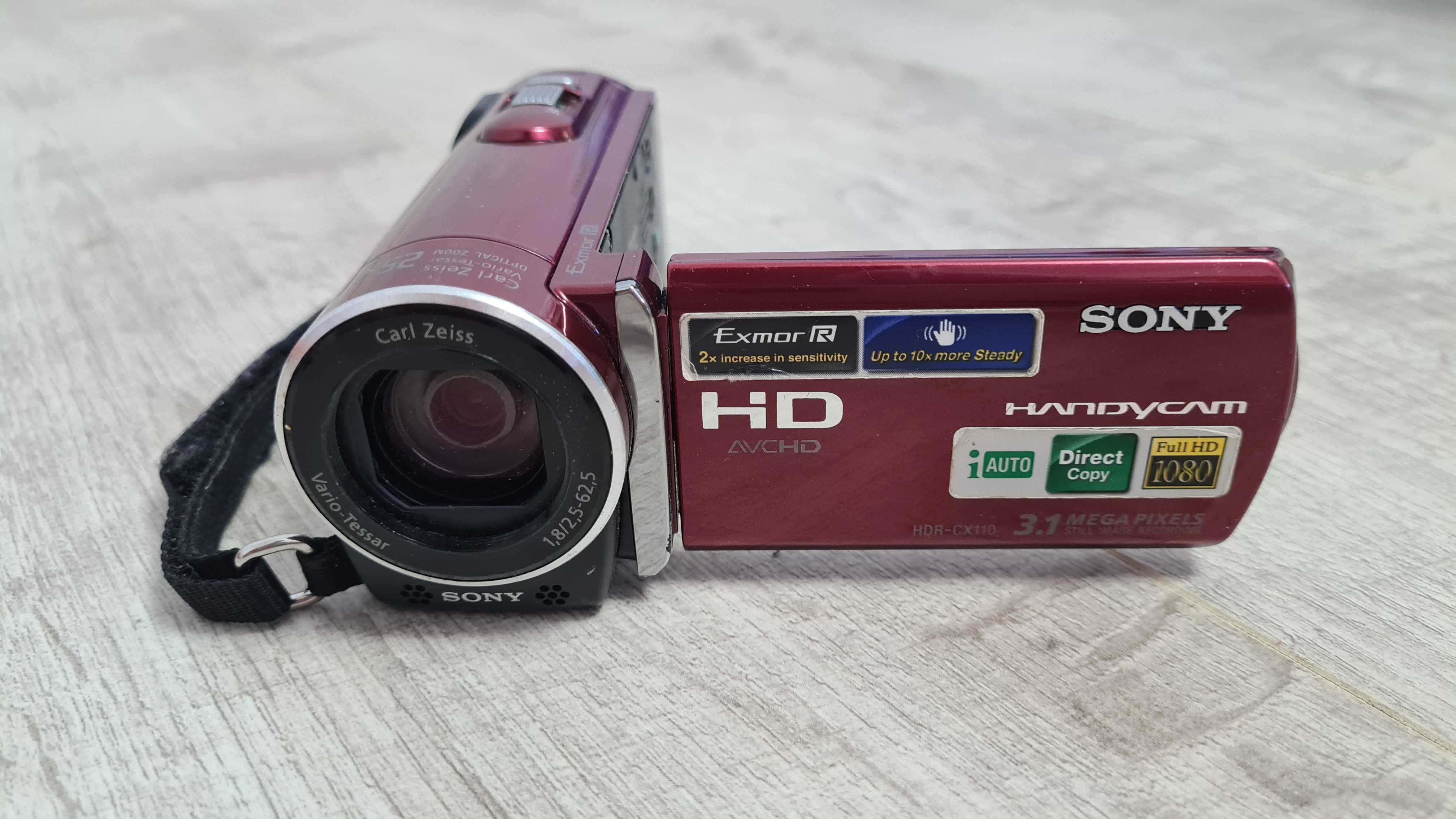 Камера Sony HDR-СХ110 Full HD. 3.1 megapixels( Червона)