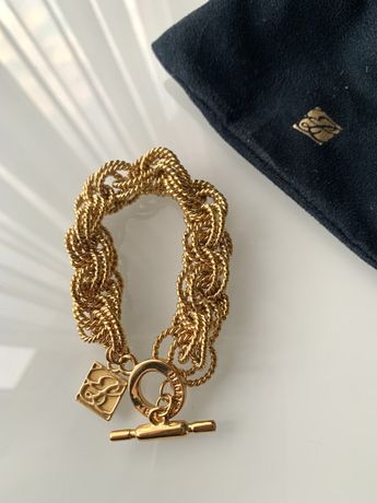 Estee Lauder oryginalna bransoletka w złocie z etui