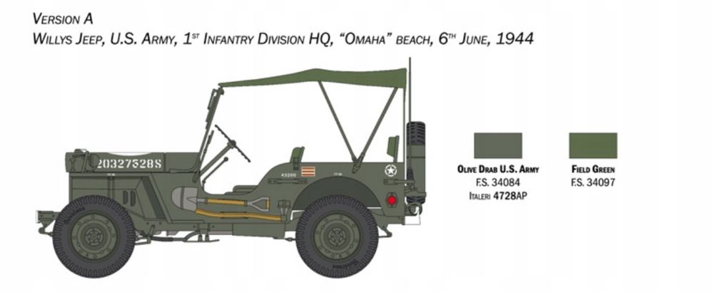 Willys Jeep MB 80th  model Italeri 3635