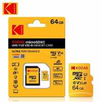 Карта памяти Kodak 64 ГБ MicroSD Class 10 UHS-I U3 V30 A1
