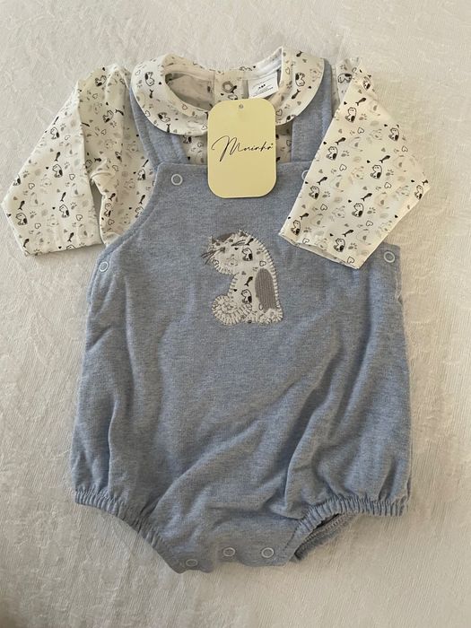 Jardineira e blusa