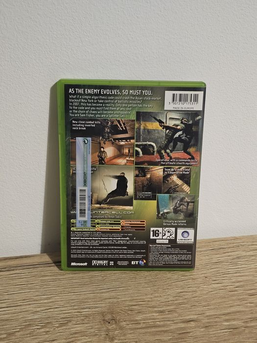 Jogo Xbox Original Splinter Cell Chaos Theory