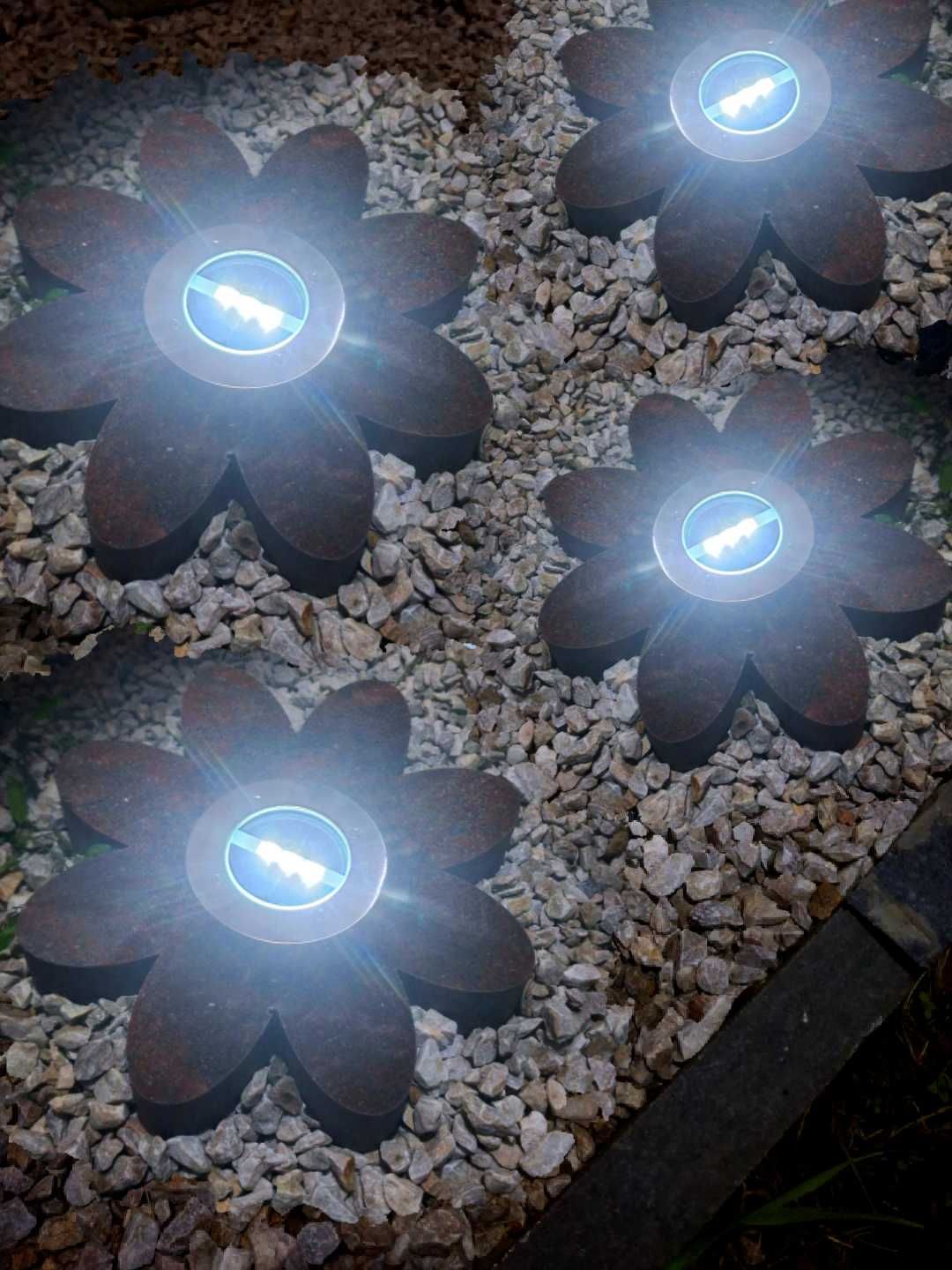 Granit, ozdoba ogrodowa, ścieżka, kamień, płytka, oświetlenie solarne