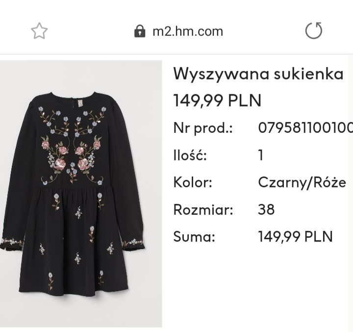 Sukienka marki H&M