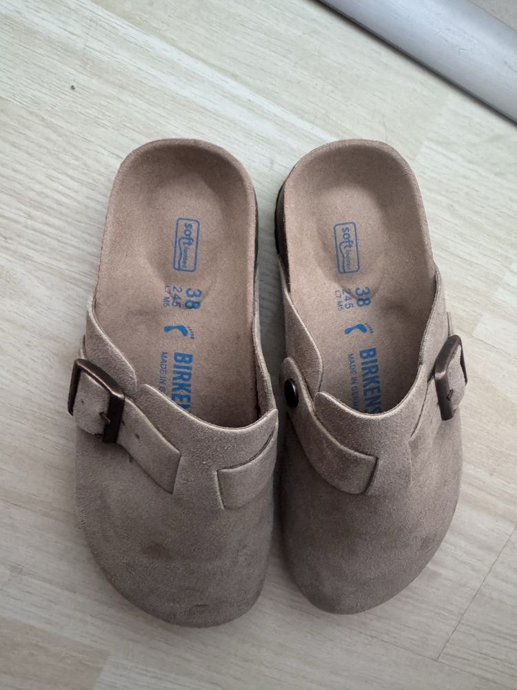 Socas Birkenstock Boston Castanho