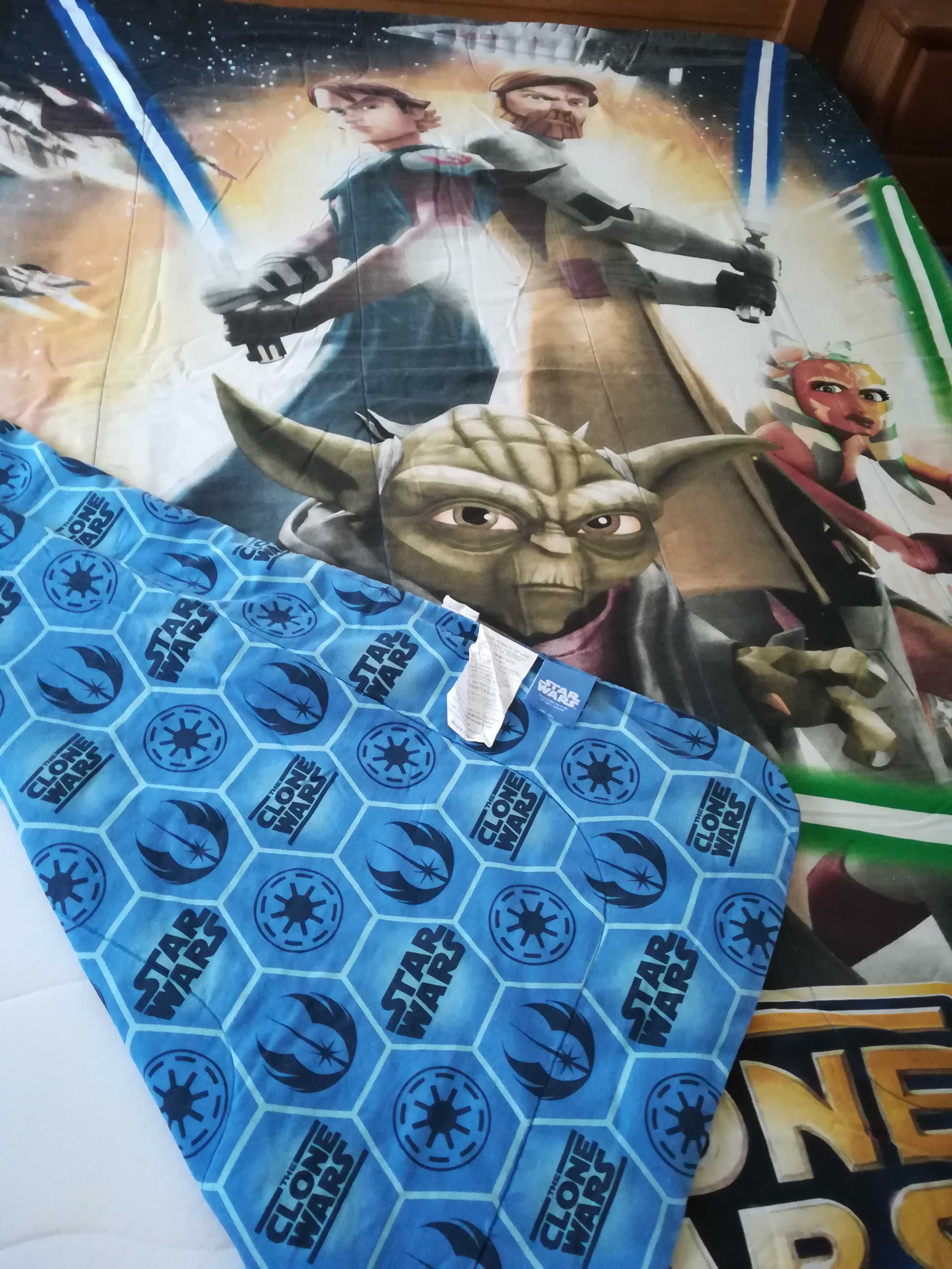Edredom / Colcha Dupla Face Star Wars 168 x 218 cm