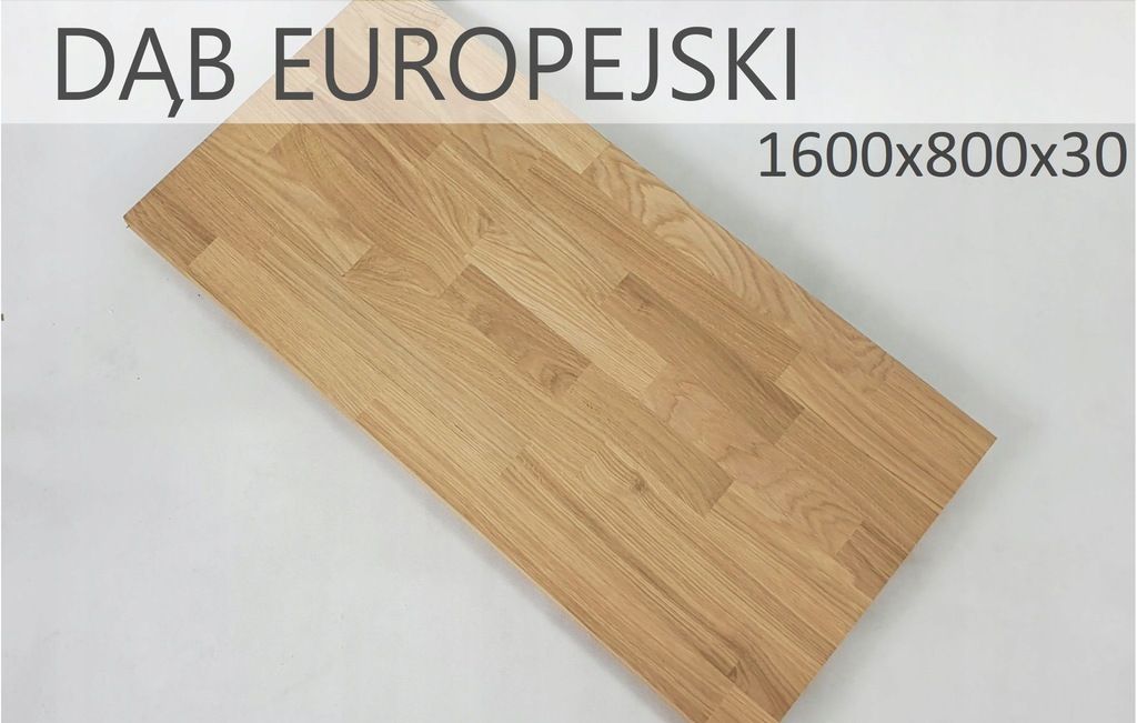 Blat do biurka drewno dąb select 1600x800x30mm