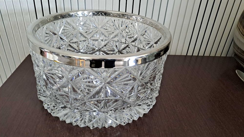 Салатник большой хрусталь 26см глубокий 10см