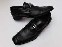 Guess Eleganckie Buty Półbuty Wsuwane Mokasyny Męskie Czarne