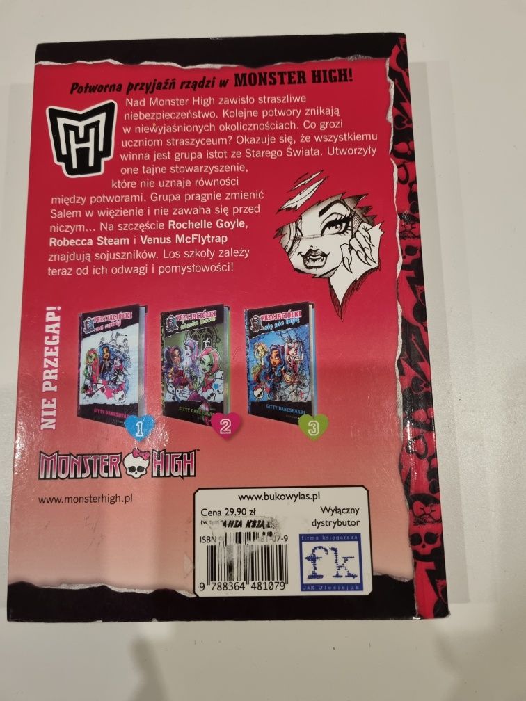 Książka Monster High  ,,przyjaciółki na zawsze razem,,