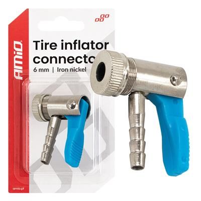 Adapter pompowania szybkozłą 6mm 10bar iron nikiel