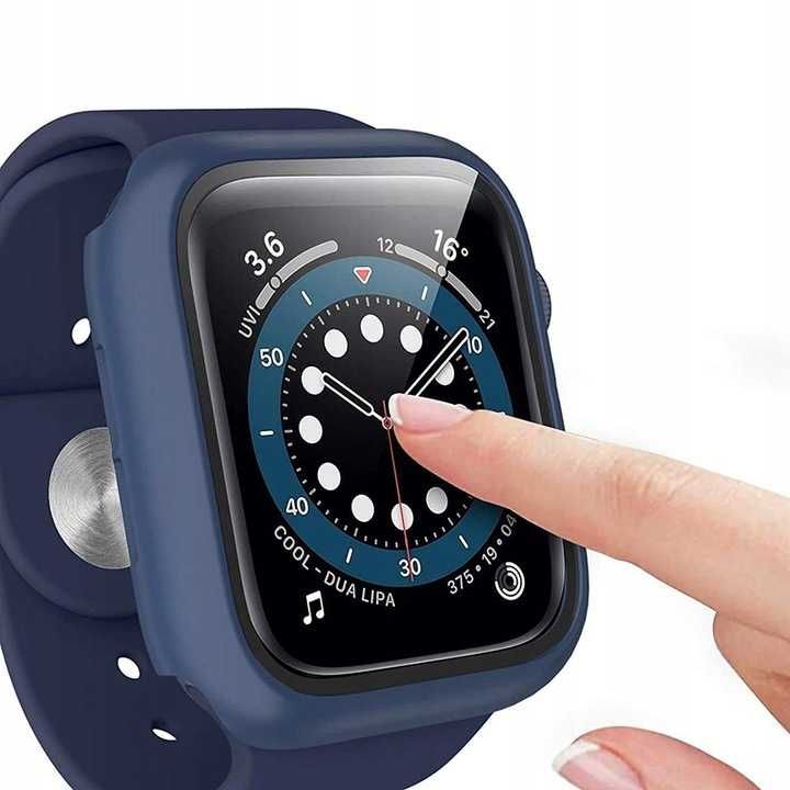 TENDLIN 2-pak Wytrzymała obudowa kompatybilna z Apple Watch 45mm 44mm