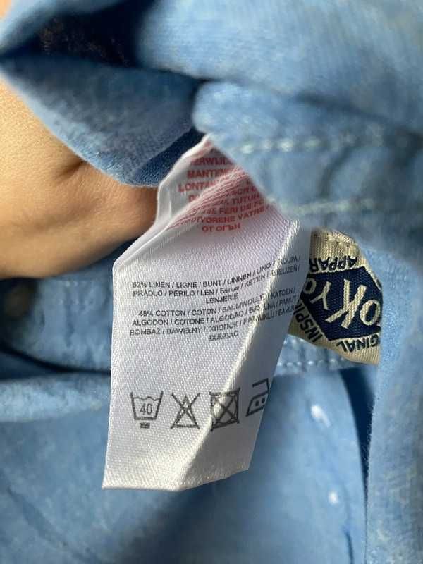 Męska niebieska koszula z krótkim rękawem Tokyo Laundry M/38