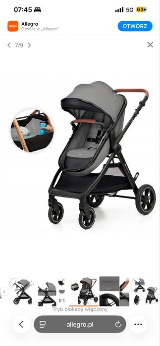 Nowy w kartonie wózek 3w1