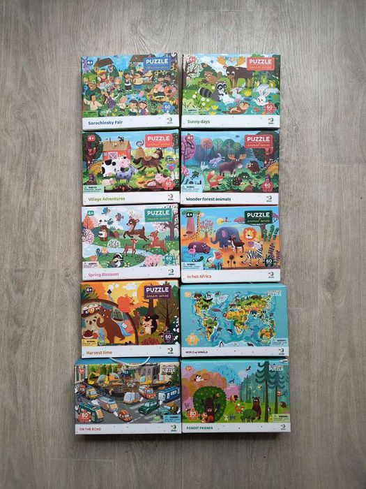 Пазли. Дитячі пазли. Пазли на 60 елементів. Чудові пазли.