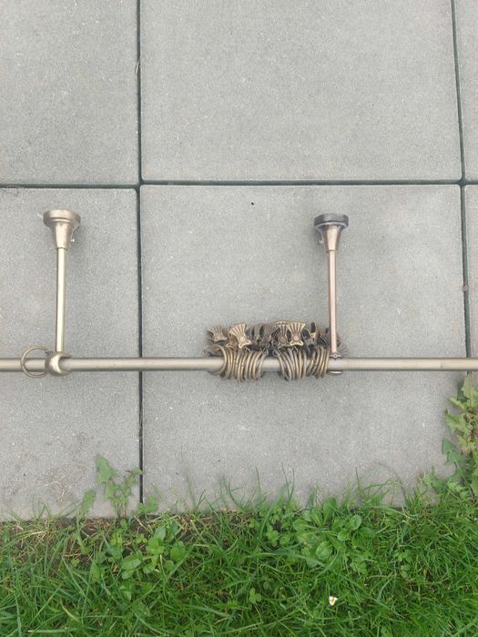 kompletny karnisz 285 cm, kolor postarzałe złoto, dowóz