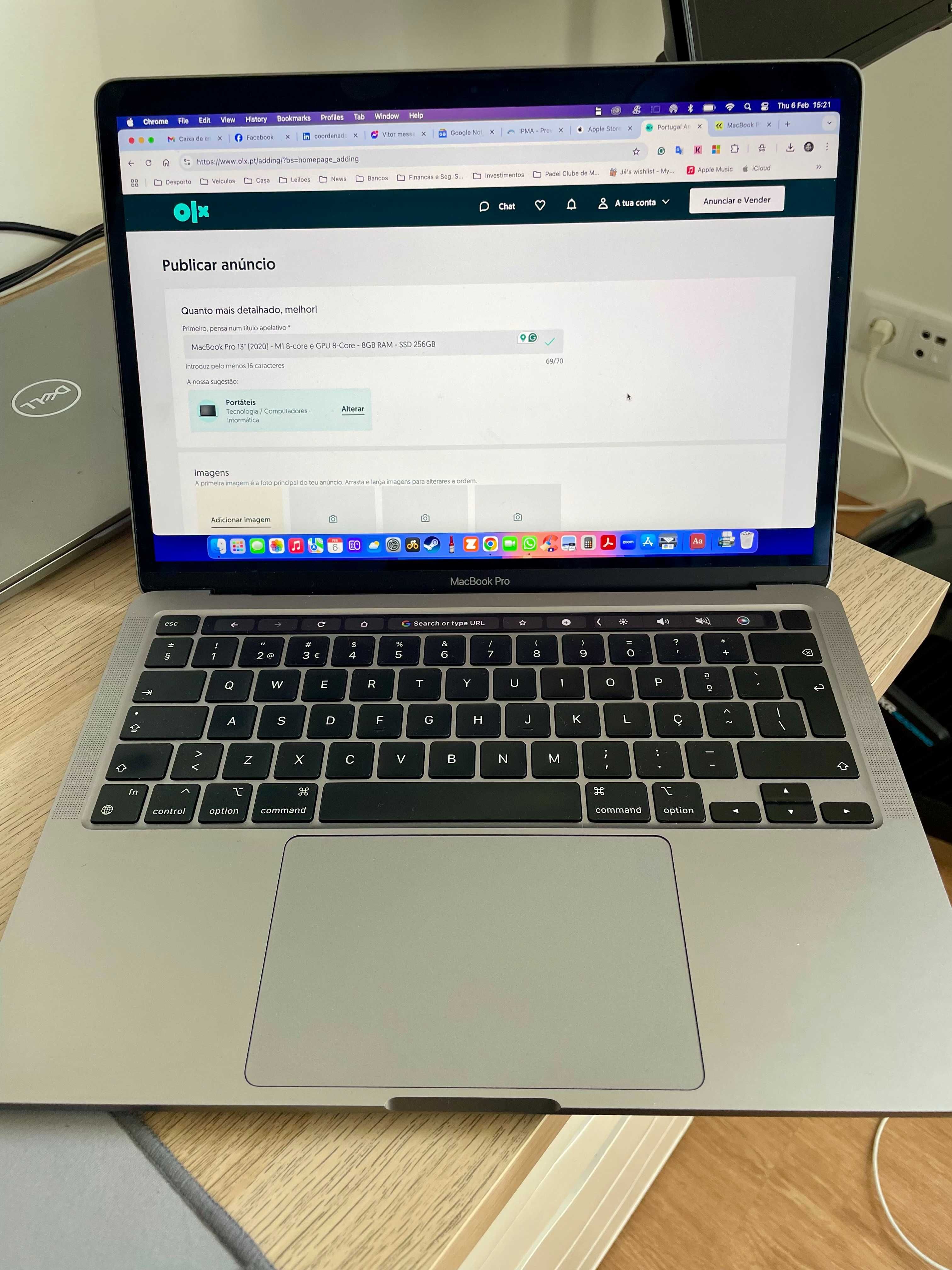 MacBook Pro 13" (2020) - M1 8‑core e GPU 8-Core - 8GB RAM - SSD 256GB