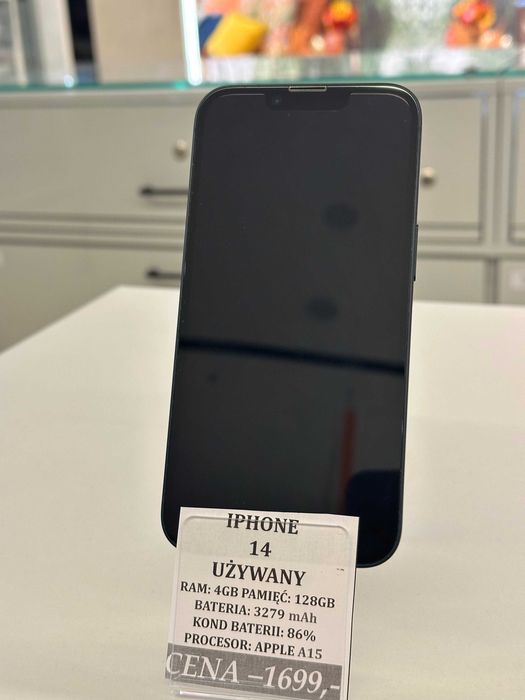 iPhone 14 128GB Bat 86% Topcase Vivo *Raty 0%*
