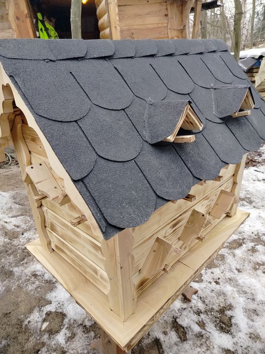 Karmnik budka dla ptaków domek lęgowy ptasi