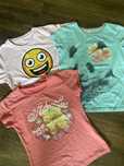 T- shirt z krótkim rękawem 134/140 3 sztuki dla dziewczynki