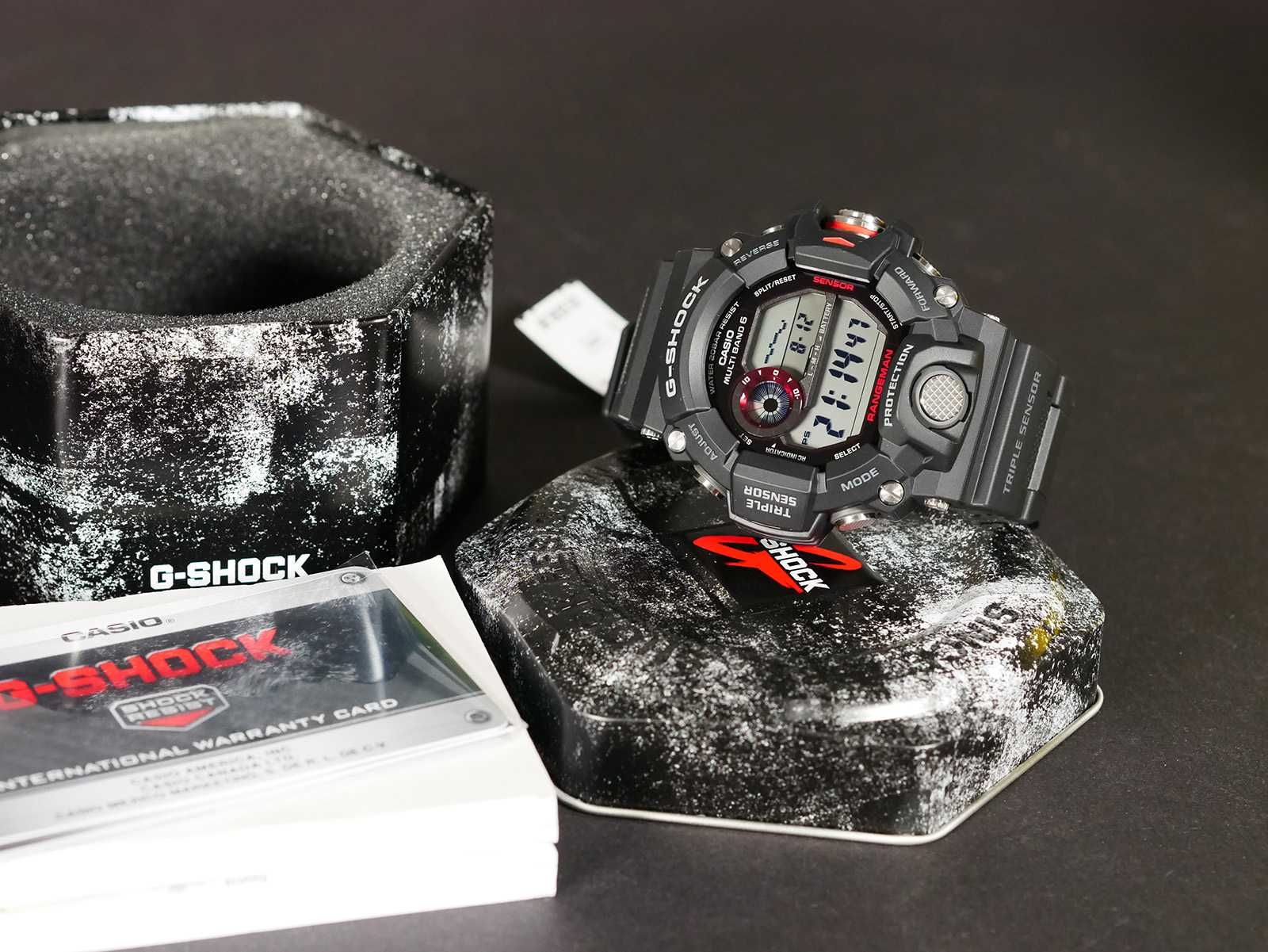 С компасом Casio GW-9400-1 Rangeman G-Shock. Новые.
