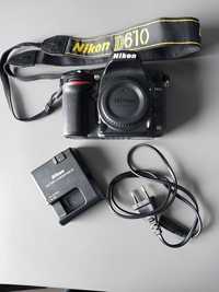 Lustrzanka cyfrowa Nikon D610 FX niski przebieg
