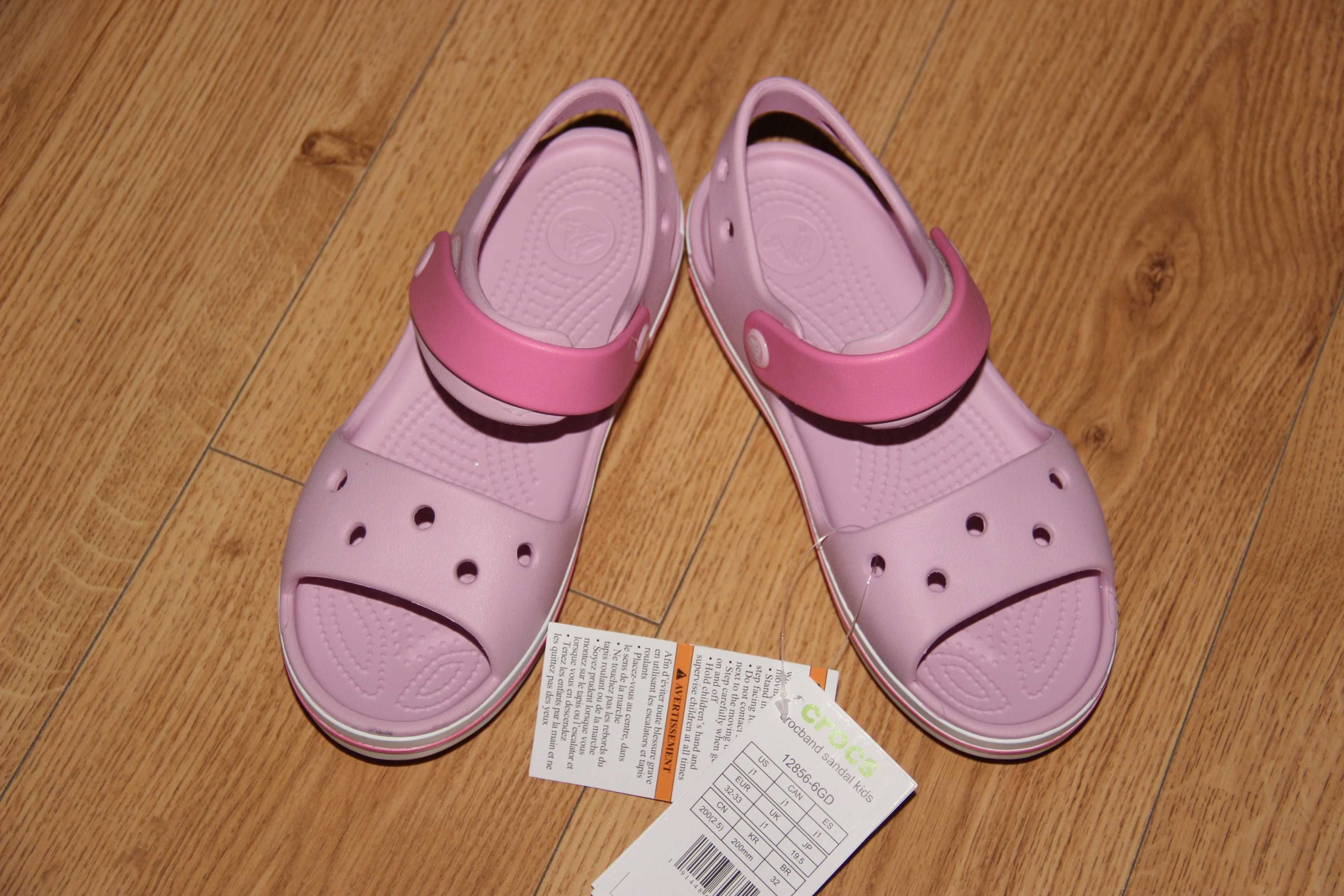 Дитячі босоніжки сандалі Crocs Crocband крокси  j3 Оригінал